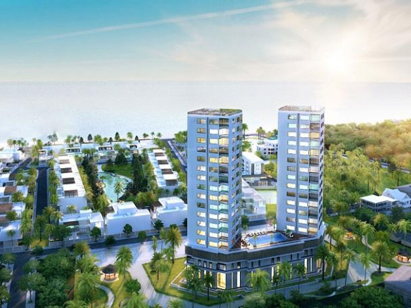 Nhiều cây xanh quanh dự án