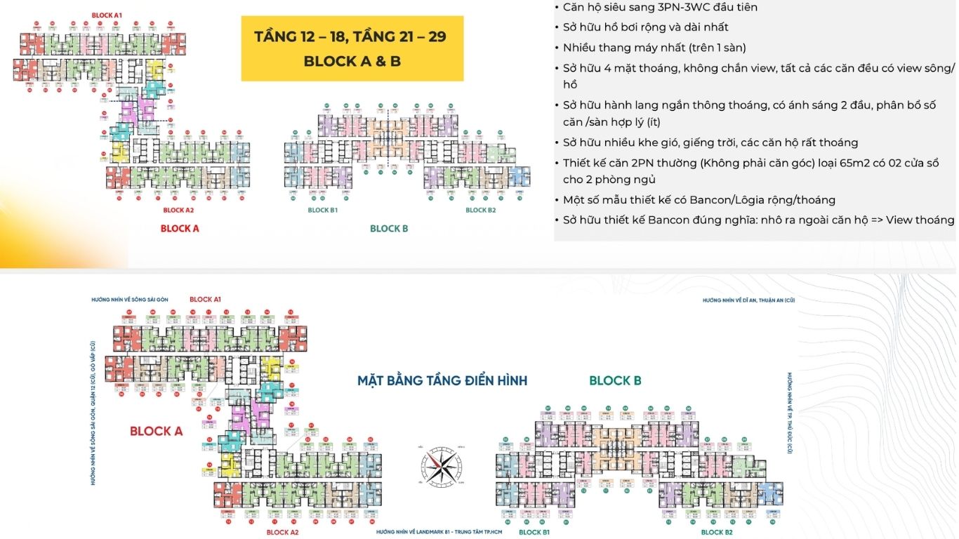 Mặt bằng sàn căn hộ Bcons NewSky