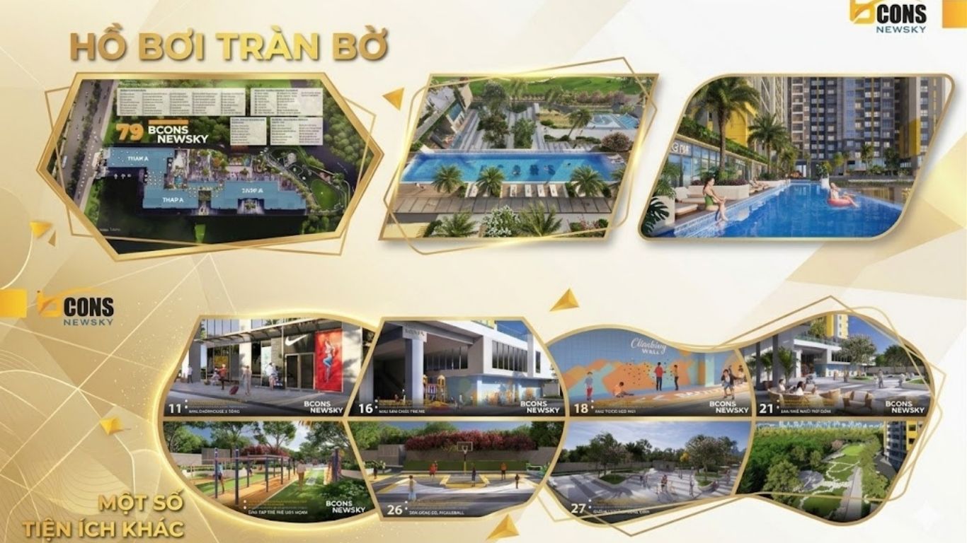 Tiện ích căn hộ Bcons NewSky